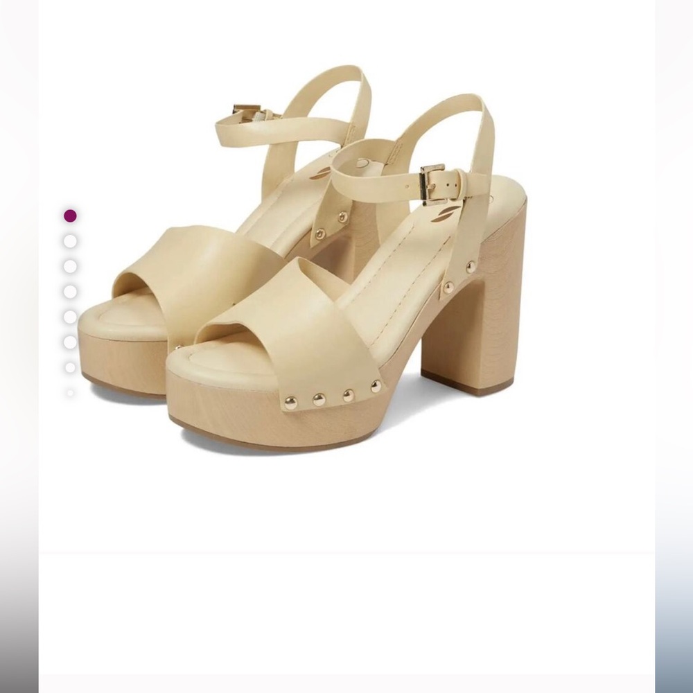 Anthropologie SARTO By Franco Sarto Wally Cream Platform Heels